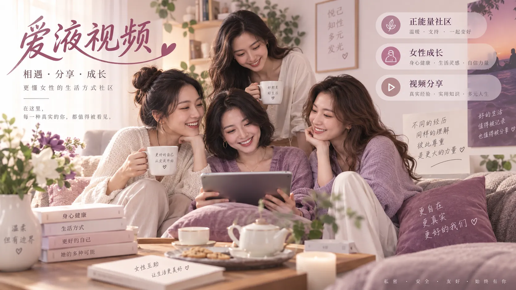 女性友好温暖社区交流主视觉